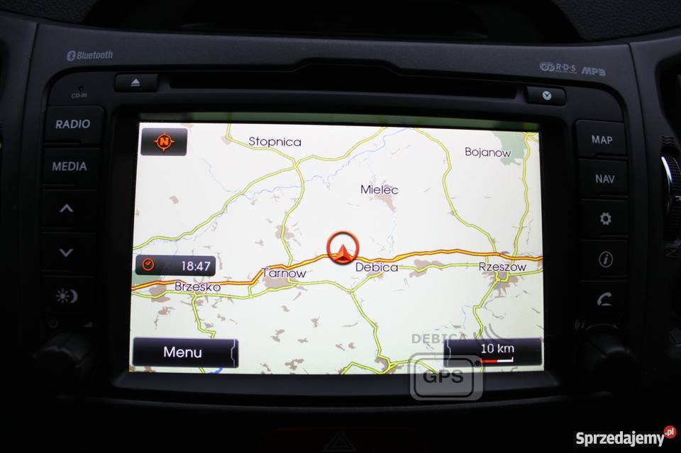 Aktualizacja Mapy KIA Hyundai Mapa 2017 Polskie podkarpackie