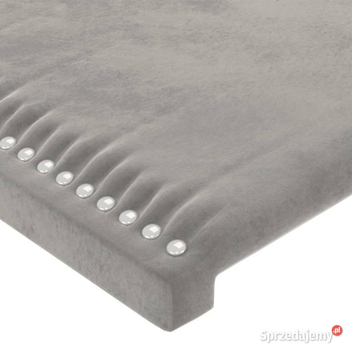 Zagłówek do łóżka z LED jasnoszary 144x5x118128 Warszawa