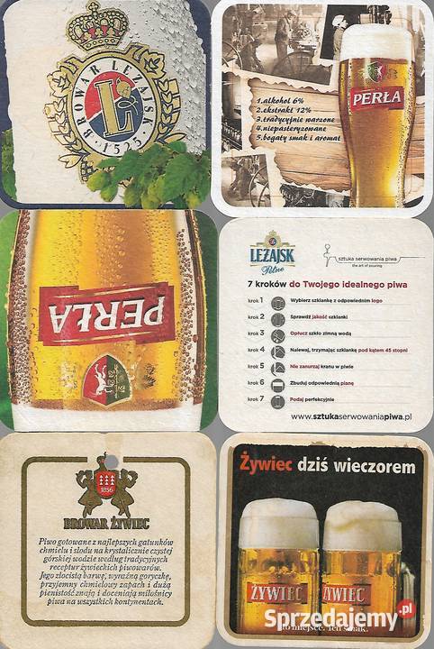 Podstawki pod piwo 12 lubelskie Puławy