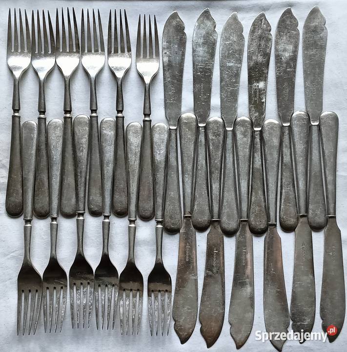 Komplet 24 posrebrzanych widelców i noży WHS małopolskie Kraków