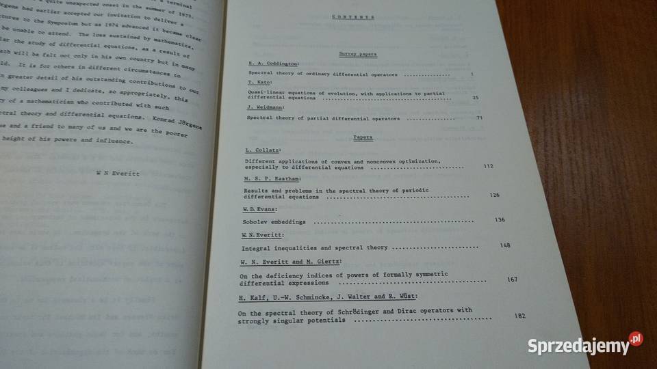 Spectral theory and differential equations miękka
