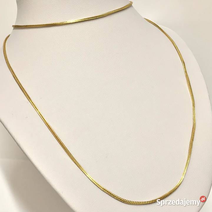 Złoty ŁAŃCUSZEK naszyjnik 18K cudny LISI OGON 70 złote Warszawa