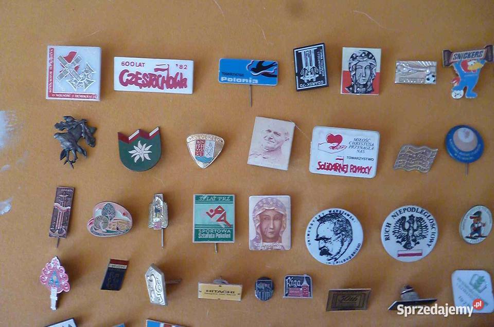 ZESTAW ODZNAK PRL RÓŻNE 122 sztuk Kraków sprzedam