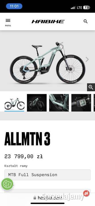 Haibike Allmtn 3 10 taniej nowy rower Nakło