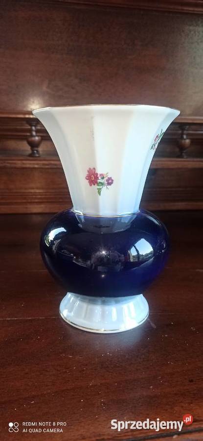 Wazon z kobaltem PM Import Szlachetna piękna Porcelana i szkło Gdańsk