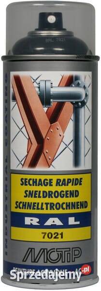 Lakier akrylowy w sprayu RAL 7021 szary 400 ml Kamionna