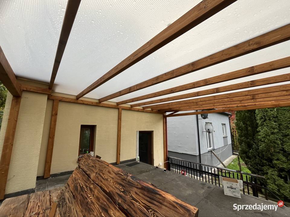 Zadaszenie tarasu Poliwęglan Wiata Pergola Pruszków usługi budowlane