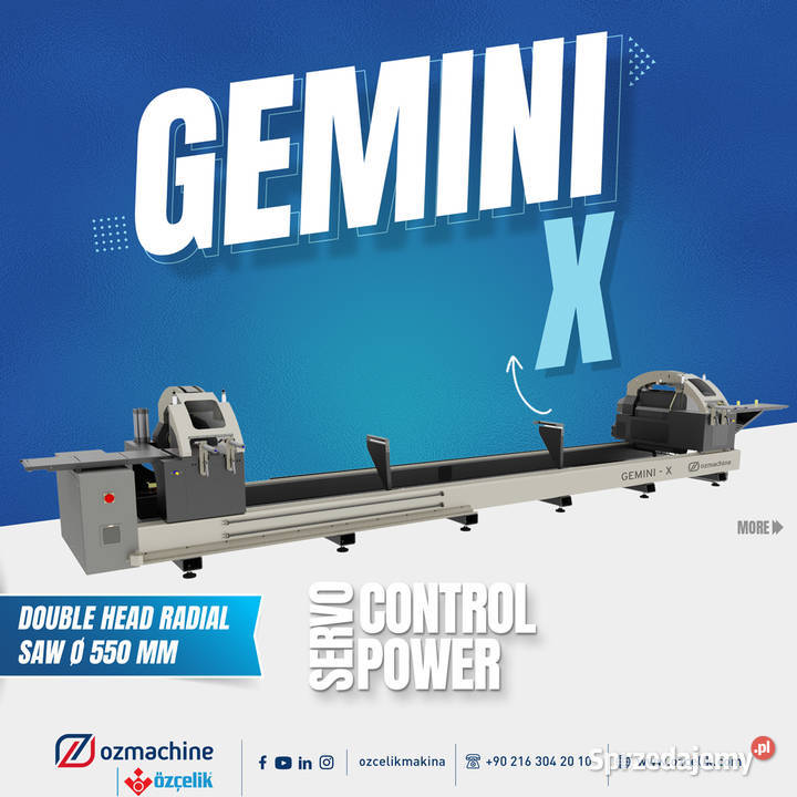 Piła dwugłowicowa GEMINI X 2x tarcza 550mm piła kujawsko-pomorskie Obodowo sprzedam
