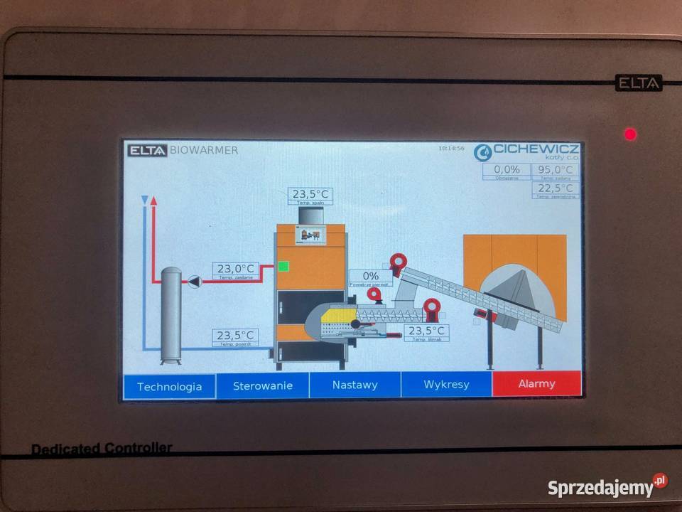 Kocioł co Bioflux na trociny zrębki pellet 75 kW lubuskie Gorzów Wielkopolski sprzedam