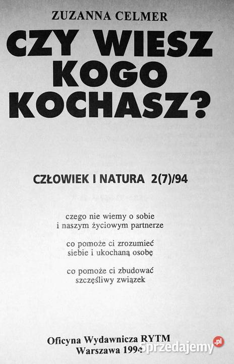 Czy wiesz kogo kochasz Zuzanna Celmer lubelskie Chełm