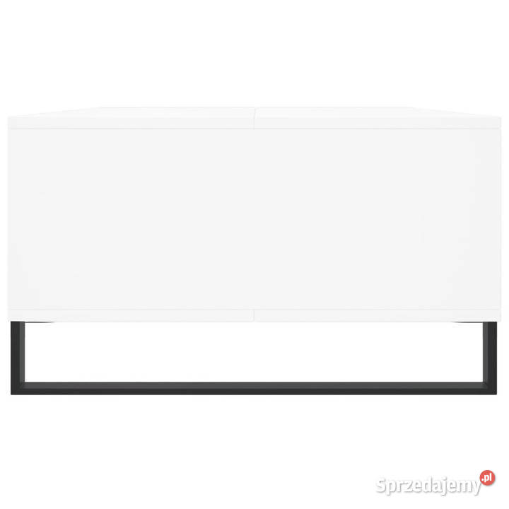 Stolik kawowy biały 104x60x35 materiał Stoły