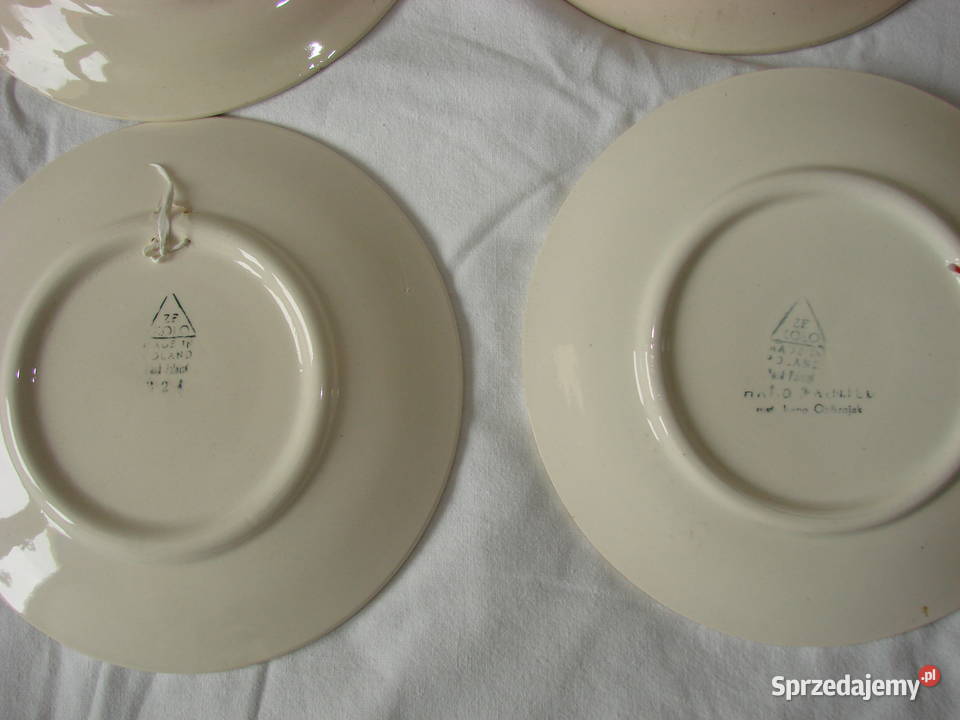 Włocławek fajansowy talerz 20 PRL Pruszcz Gdański sprzedam