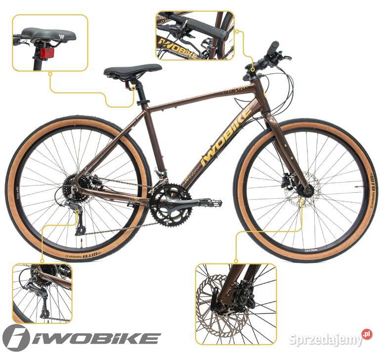 Rower Męski Gravel 275 IWOBIKE 2025 Shimano Pozostałe Gorlice