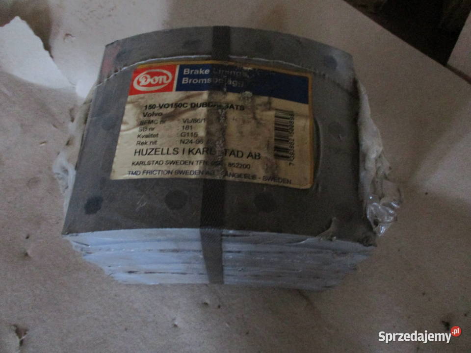 Okładziny szczęk hamulcowych VL861 VOLVO kujawsko-pomorskie Mogilno