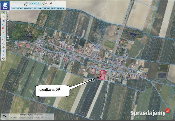 Syndyk sprzeda działkę zabudowaną domem we wsi Łękanów