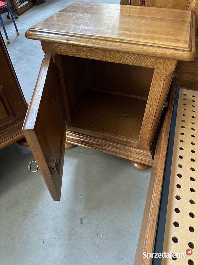 Masywna dębowa sypialnia łóżko 180 szafki komoda Sławoszewek