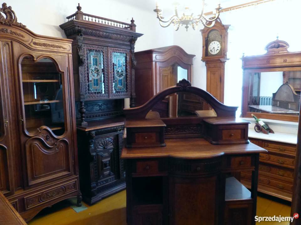 Piękna dębowa komoda secesyjnasklep Dąbrowa Dąbrowa Górnicza