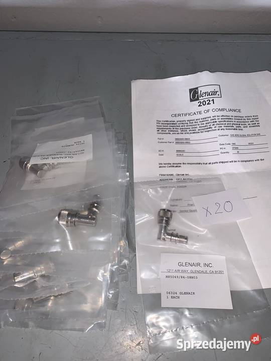 Glenair M8504984 08N03 Coupling 90 Backshell x20 Warszawa