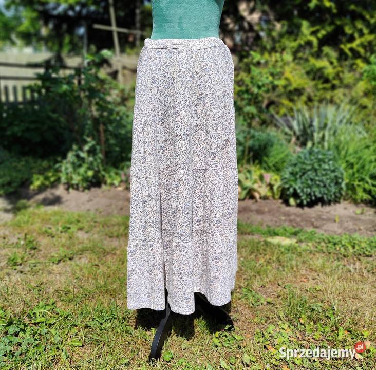 Długa spódnica HM XS 34 S 36 kwiaty floral maxi zachodniopomorskie Szczecin