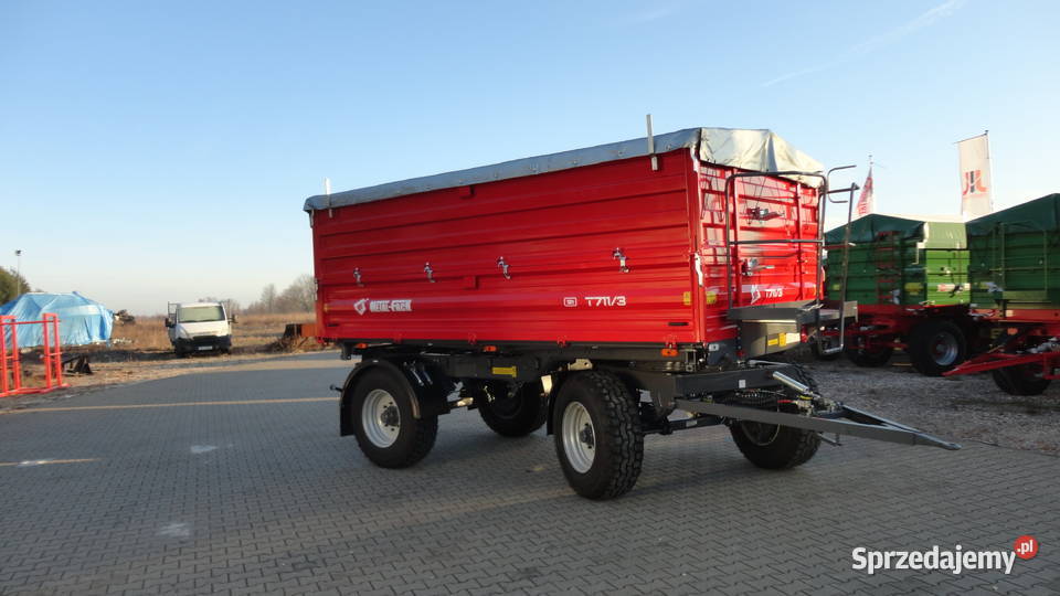 Przyczepa dwuosiowa paletowa Metafach T7113 12T Metal-Fach łódzkie Kozenin