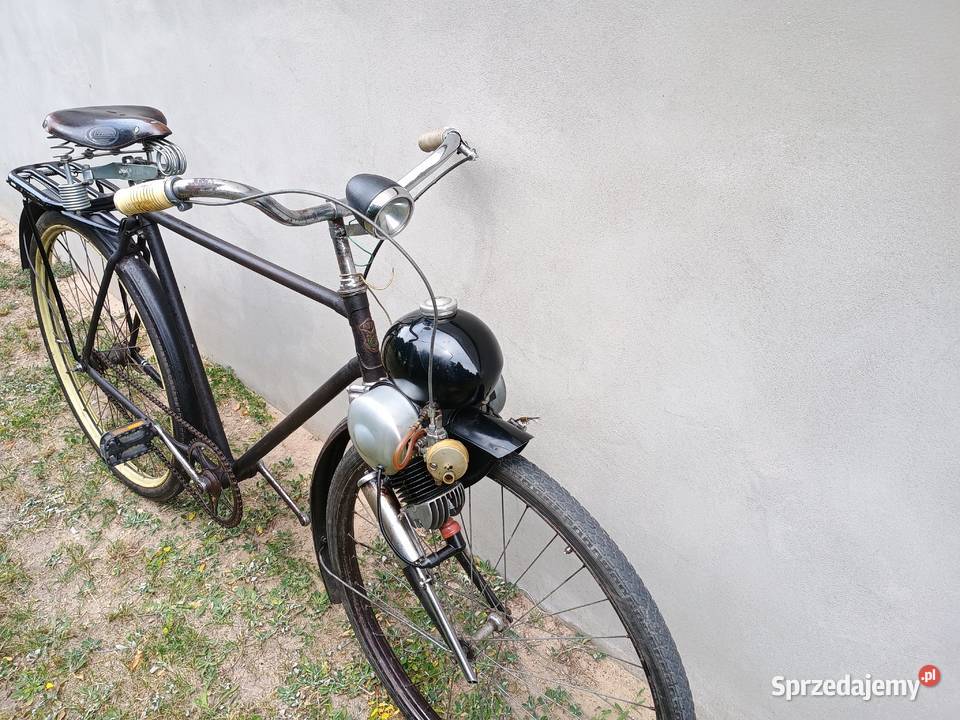 Rower z silnikiem Berini M13 zabytkowy Kurzętnik sprzedam