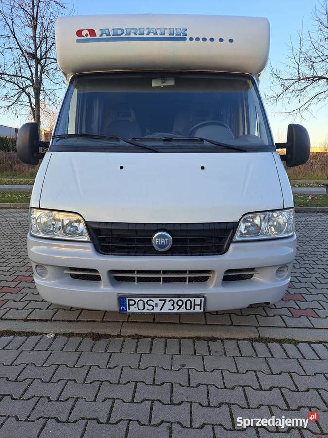 Kamper Fiat Ducato na zabudowie Adria Stan Ostrów Wielkopolski
