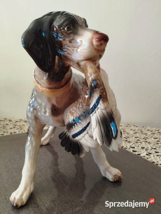 Figurka porcelanowa sygnowana duża Chorzów