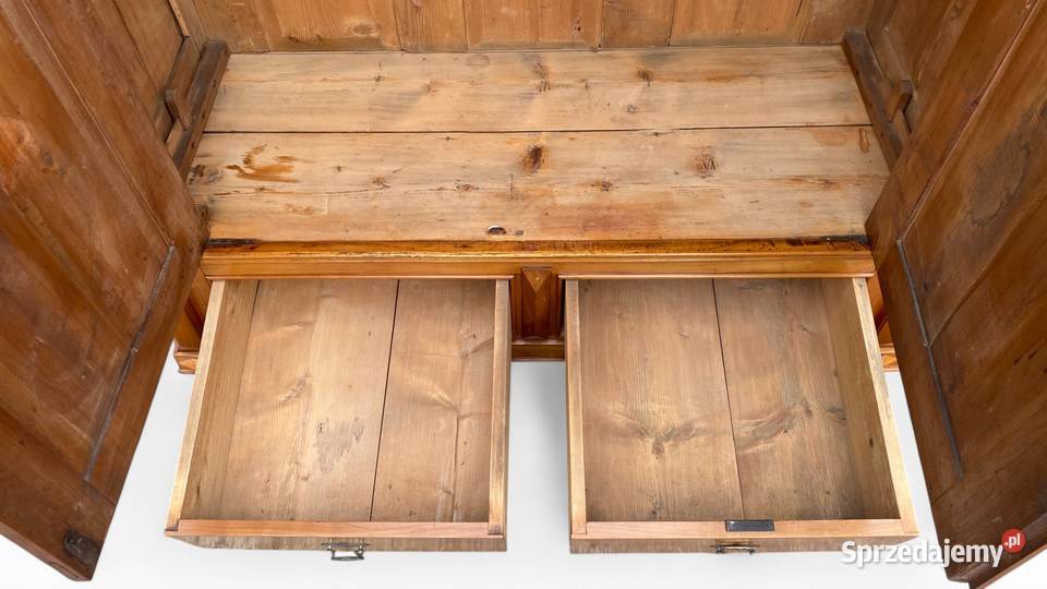 Stara stylowa szafa dwudrzwiowa z szufladami zachodniopomorskie Gryfice