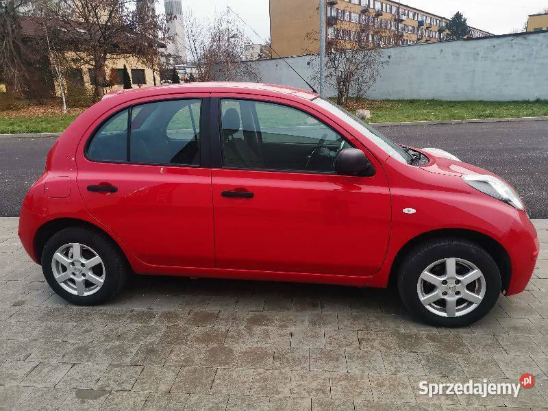 Nissan Micra k12 nowe opony serwisowana 102 czerwony małopolskie Tarnów sprzedam