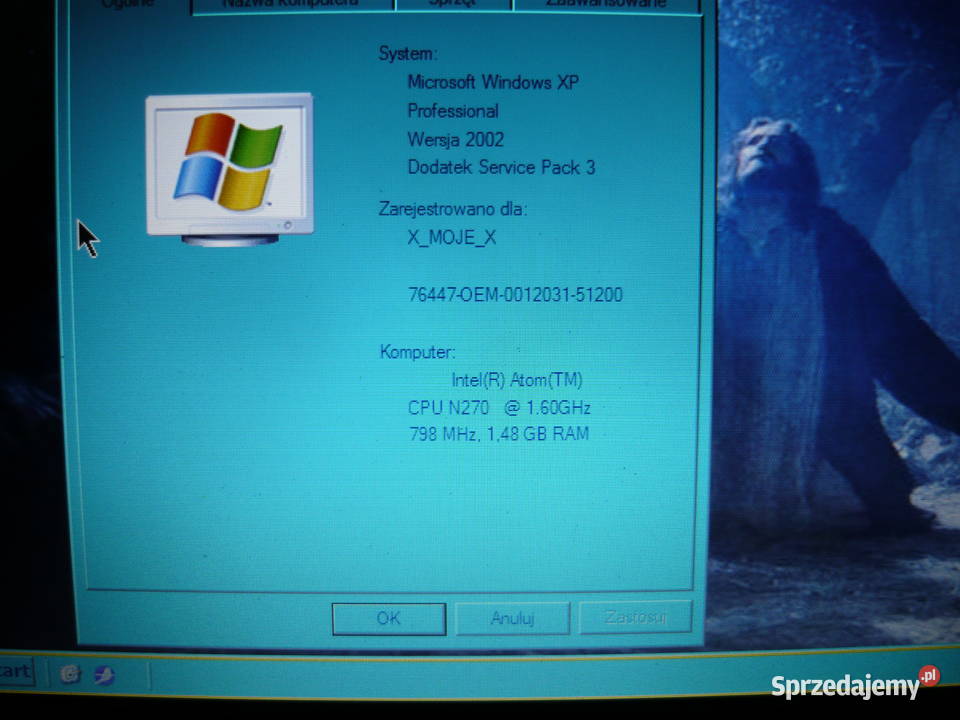 Malutki Laptop Packard Bell 7 netbook Atom 16 Elektronika Krotoszyn