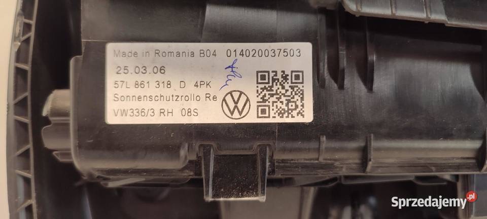 VW TAYRON BOCZEK DRZWI PRAWY TYŁ 57L867212Q