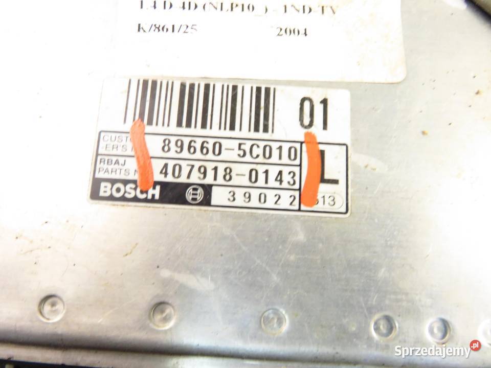 STEROWNIK TOYOTA YARIS I 14 D4D 896605C010