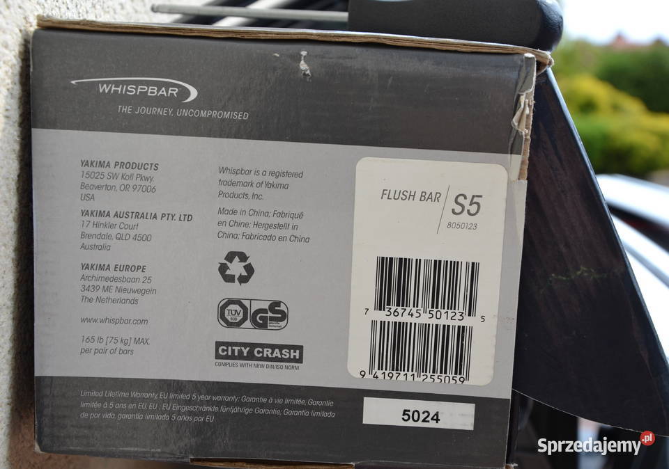 Bagażnik dachowy belki WhispbarYakima Lexus IS Brudzeń Duży