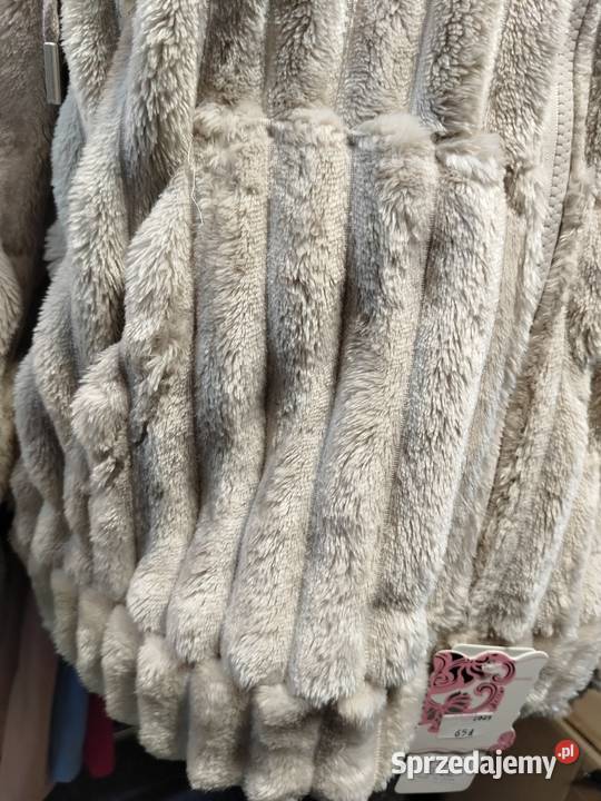 Różowa beżowa nowa stylowa bluza miś polar Żory