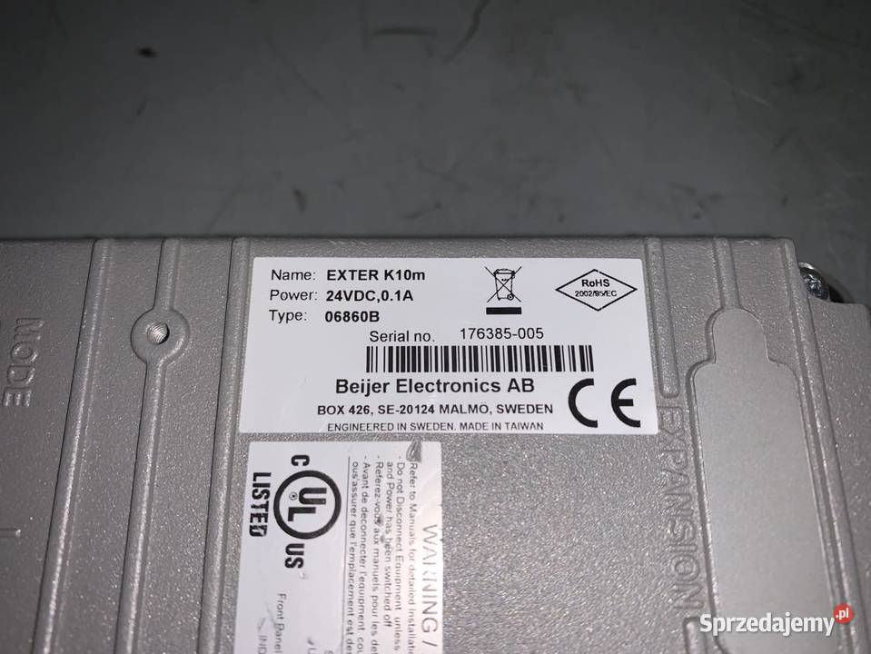 Beijer Exter K10m Type 06860 HMI panel mazowieckie Warszawa