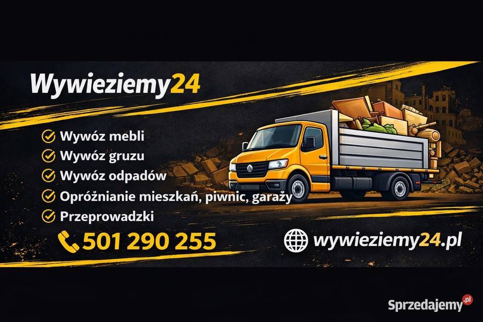 Wywóz mebli Opróżnianie mieszkań Wywóz gruzu Wywóz gruzu i śmieci Bolesławiec