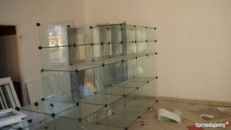sprzedam regał szklany 200cm Szafy, regały, półki Kłodnica Górna