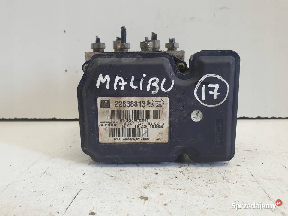 Chevrolet Malibu POMPA ABS hamulcowa 22838813 osobowe Układ hamulcowy