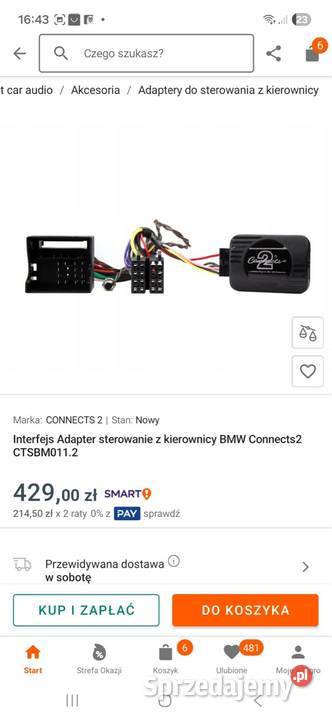 Interfejs adapter kierownicy BMW connected 2 Walichnowy