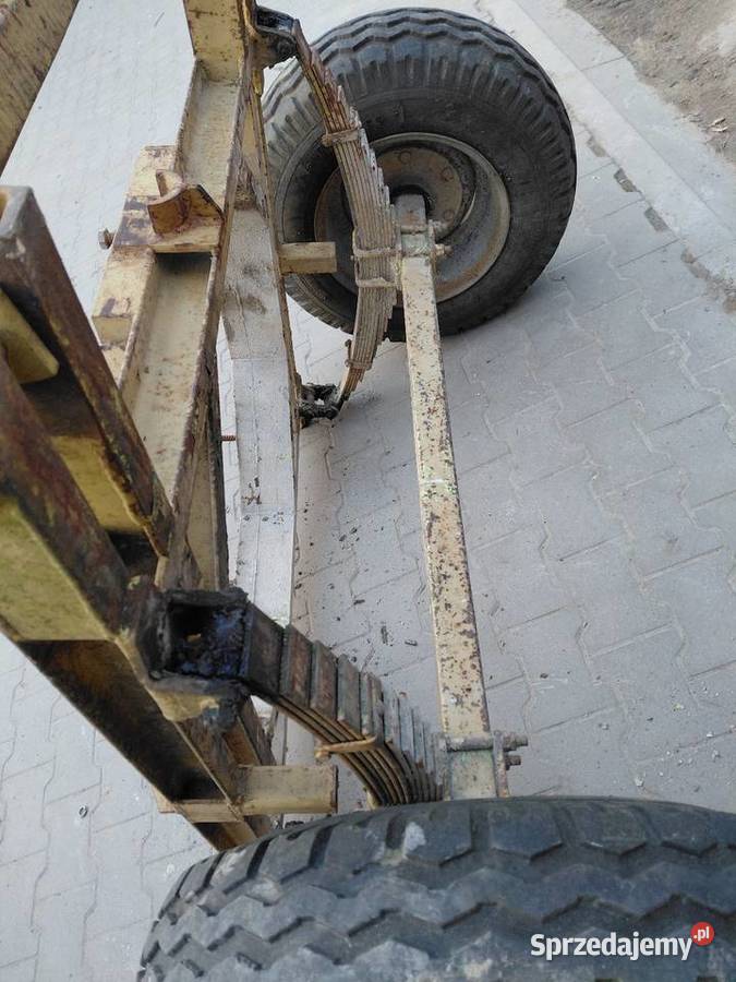 Wózek przyczepy oś resor Ciszyca Przewozowa