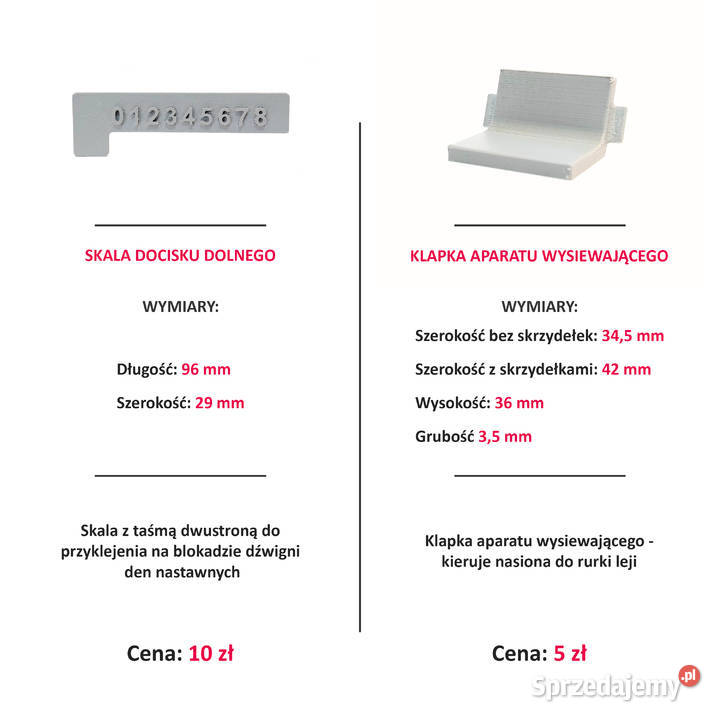 Części do siewnika Isaria RolkiZasuwaKolanko Rokietnica sprzedam