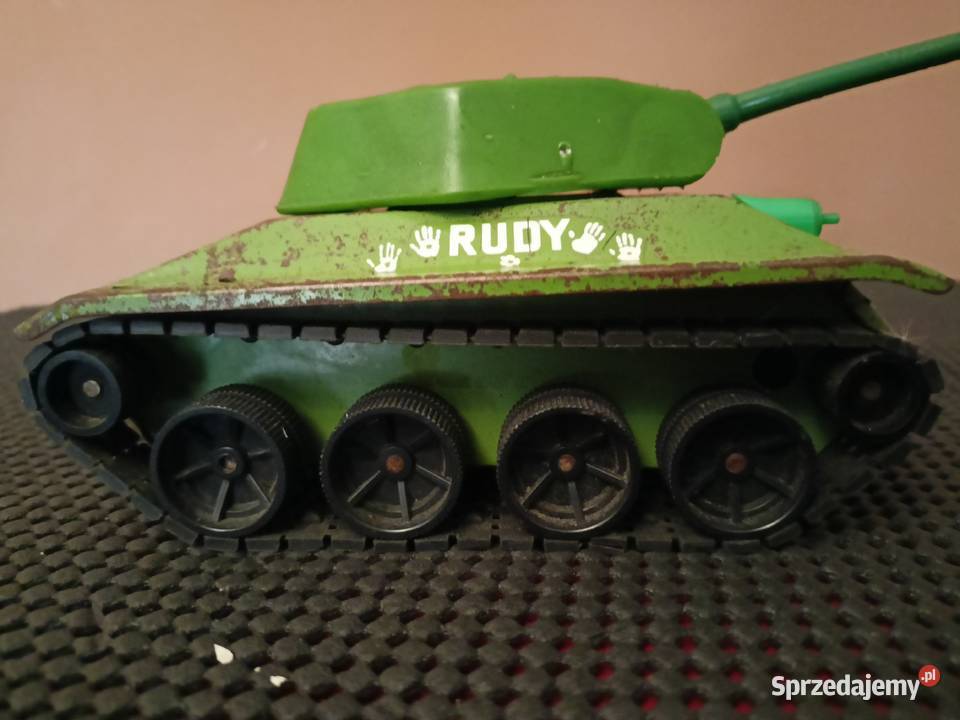 Zabawka PRL czołg Rudy 102