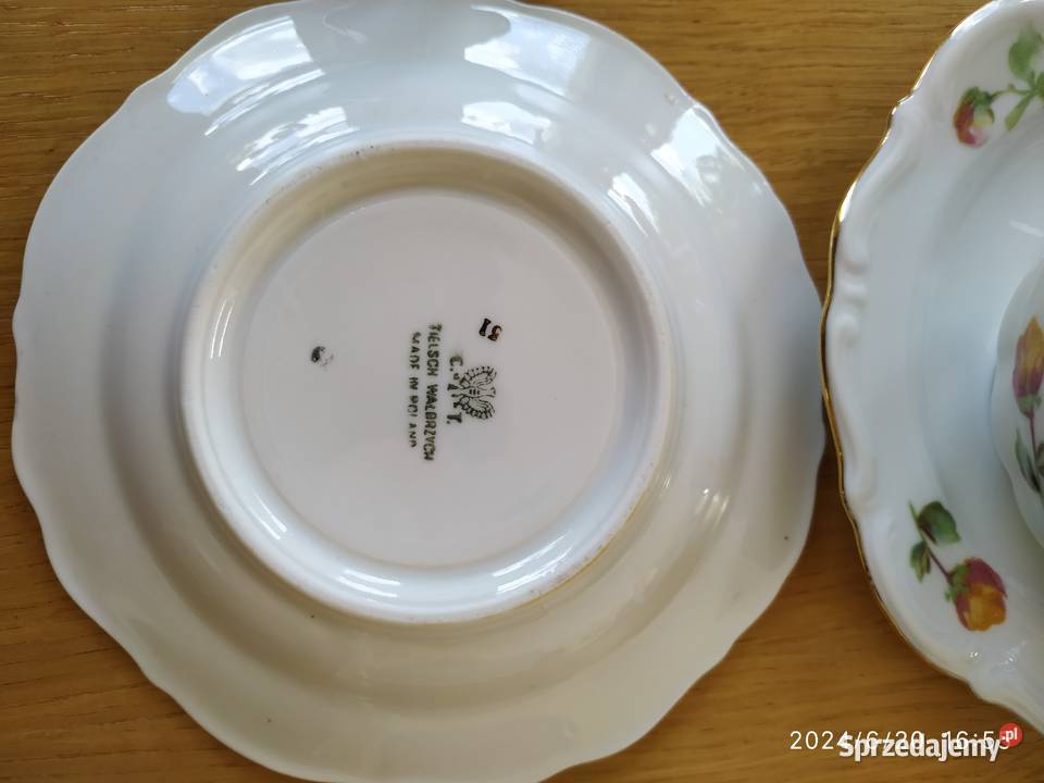 Komplet do kawy porcelana nowy Grabówka