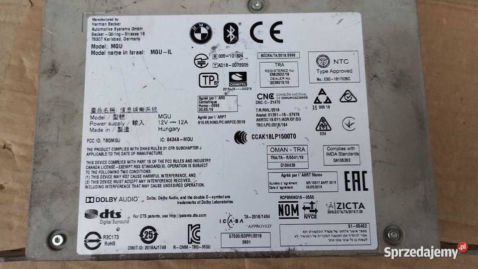 MGU HIGH Harman 5A291C4 BMW G30 G31 Radio sprzedam