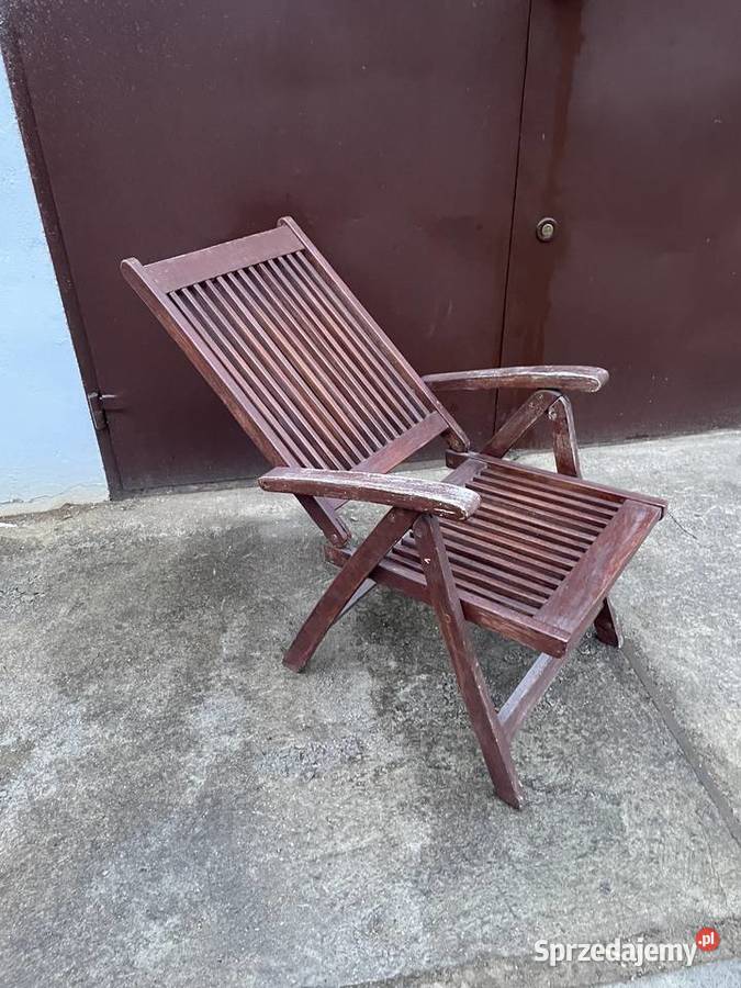 drewniany leżak ogrodowy Pruszcz Gdański