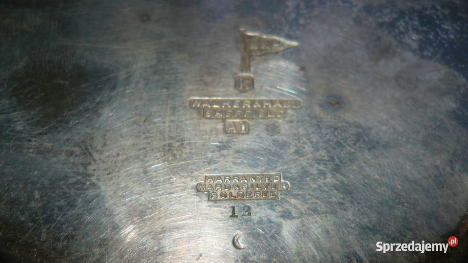 Tacka talerz patera posrebrzana dzielona z Sokółka sprzedam