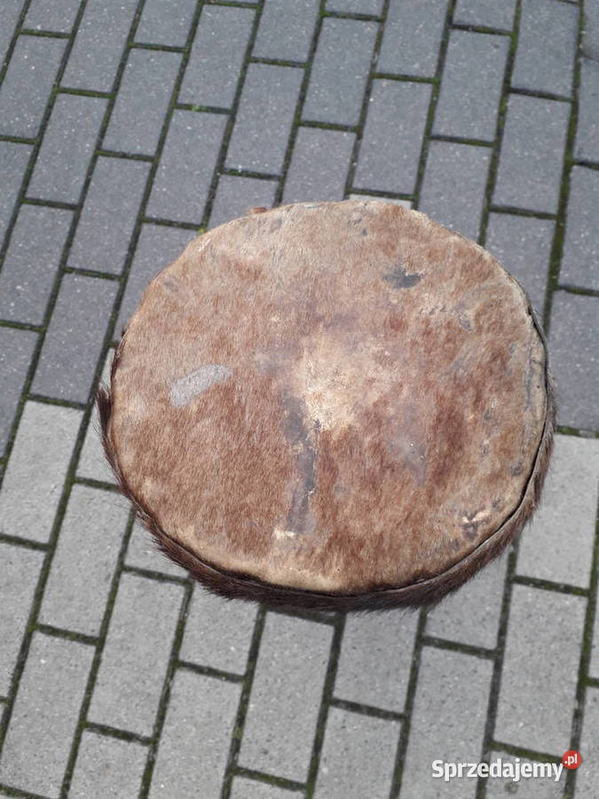 Stary rzeźbiony bęben Warszawa