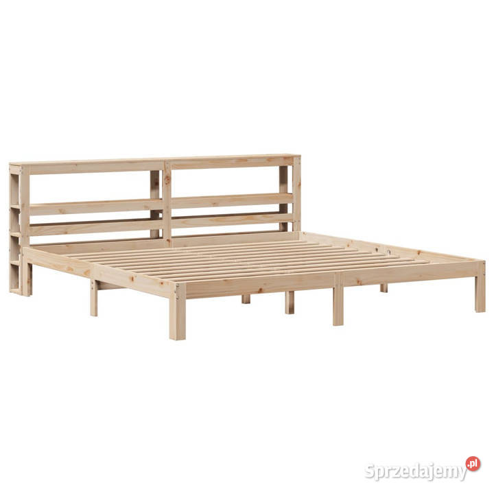 Rama łóżka z wezgłowiem lite drewno sosnowe 82cm Warszawa sprzedam