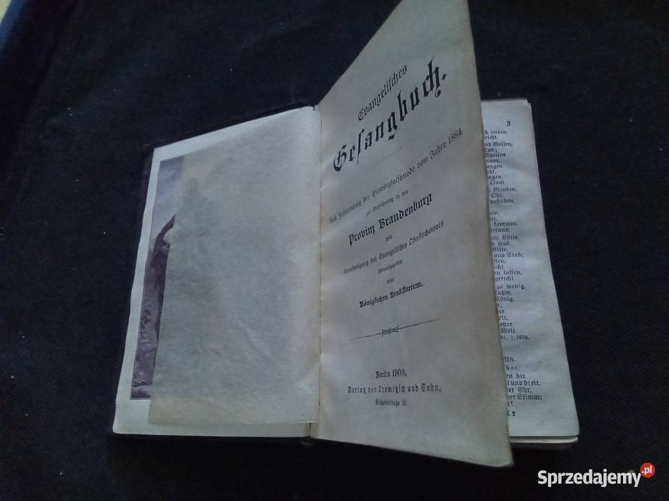 Ewangelische Gesangbuch niemiecku Pozostałe Warszawa sprzedam