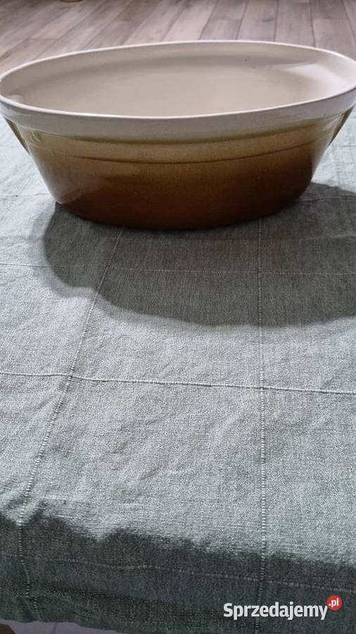Naczynie Kamionka Do Zapiekania VINTAGE wielkopolskie Wola Podłężna
